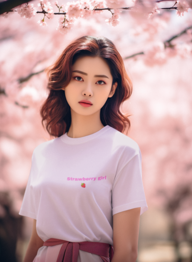 GIRLS Classic T-Shirt  Strawberry Girl – Aesthetic Edition
