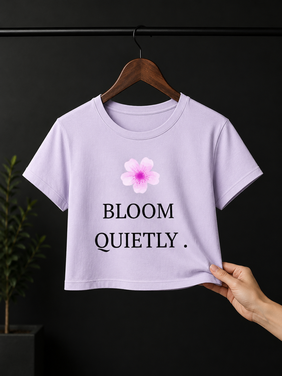 BABY TEE-BLOOM QUIETLY🌸