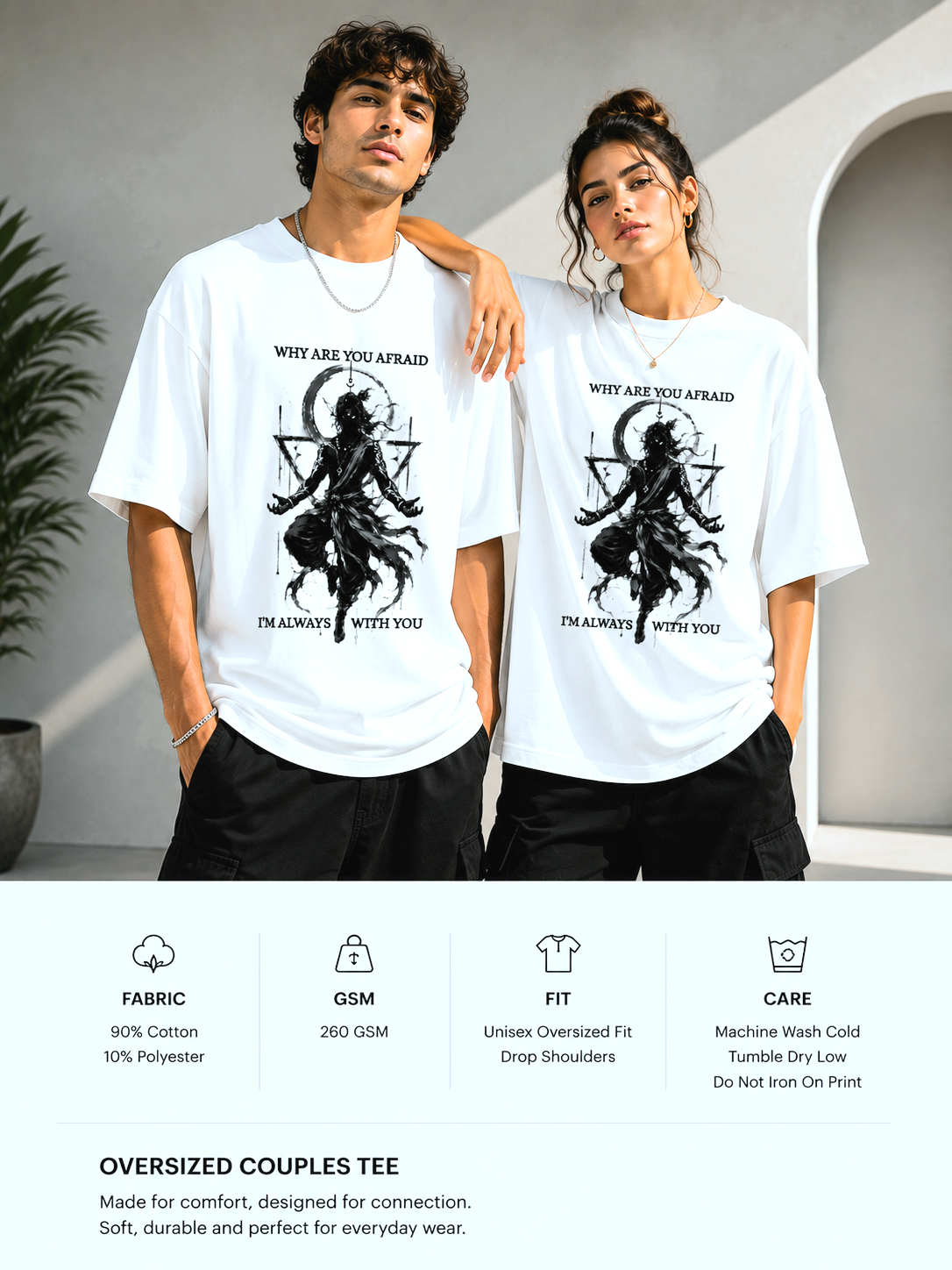 LORD KRISHNA🚩-UNISEX  OVERSIZED TEE