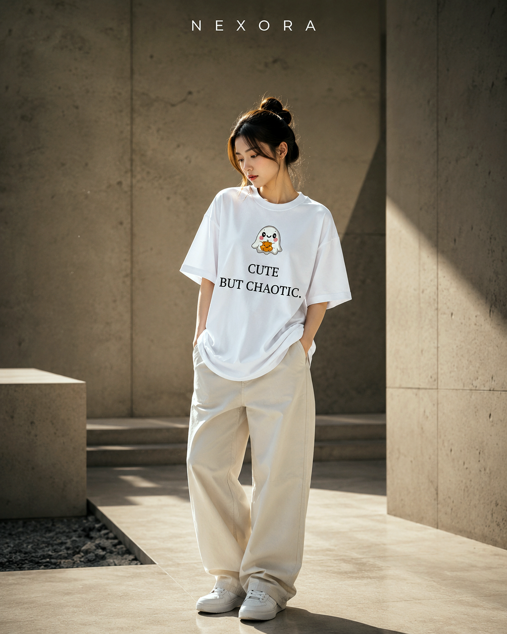 CUTE BUT CHAOTIC 🐼 -Unisex Oversized TEE