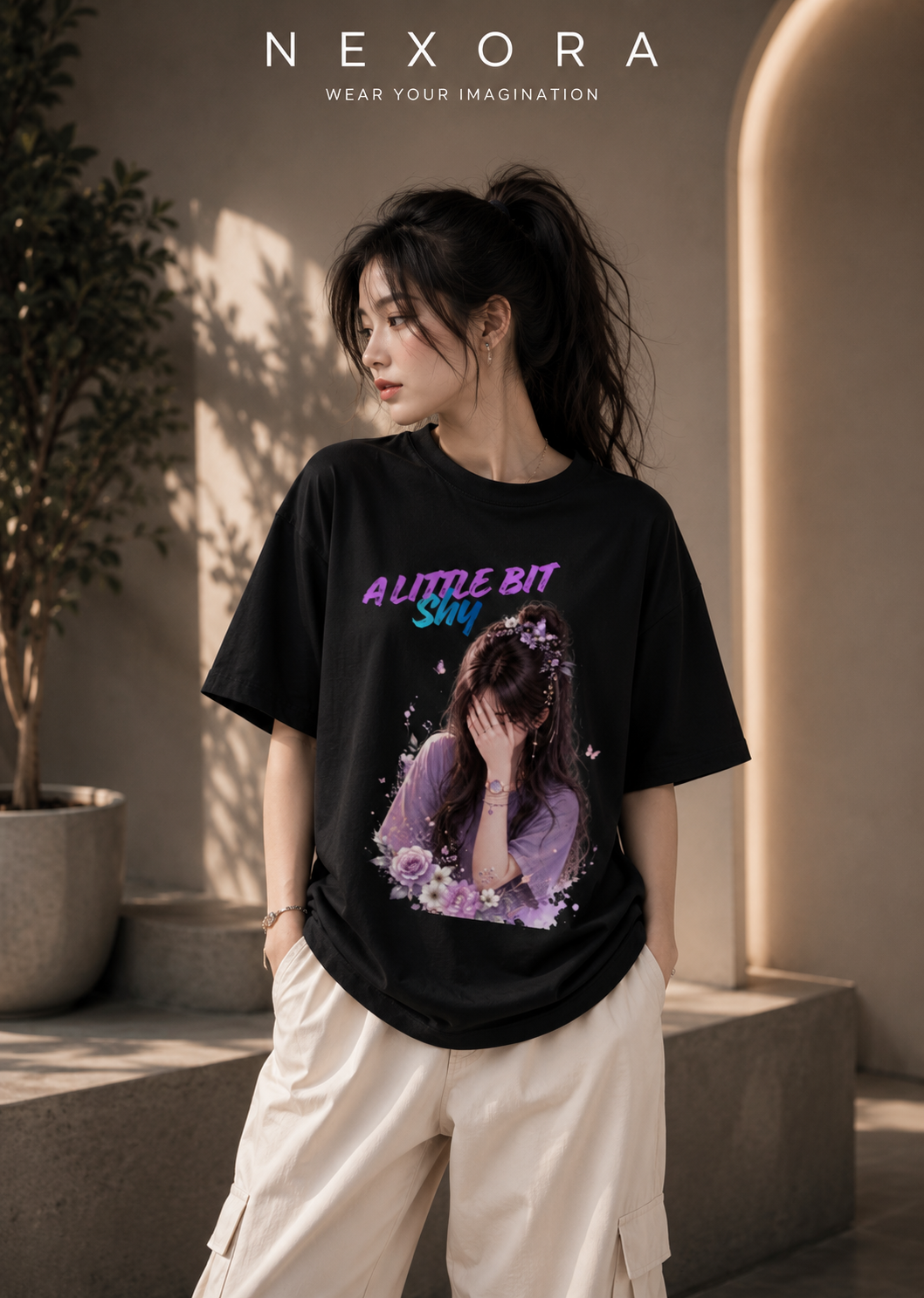 SHY GIRL- Unisex Oversized  Tee