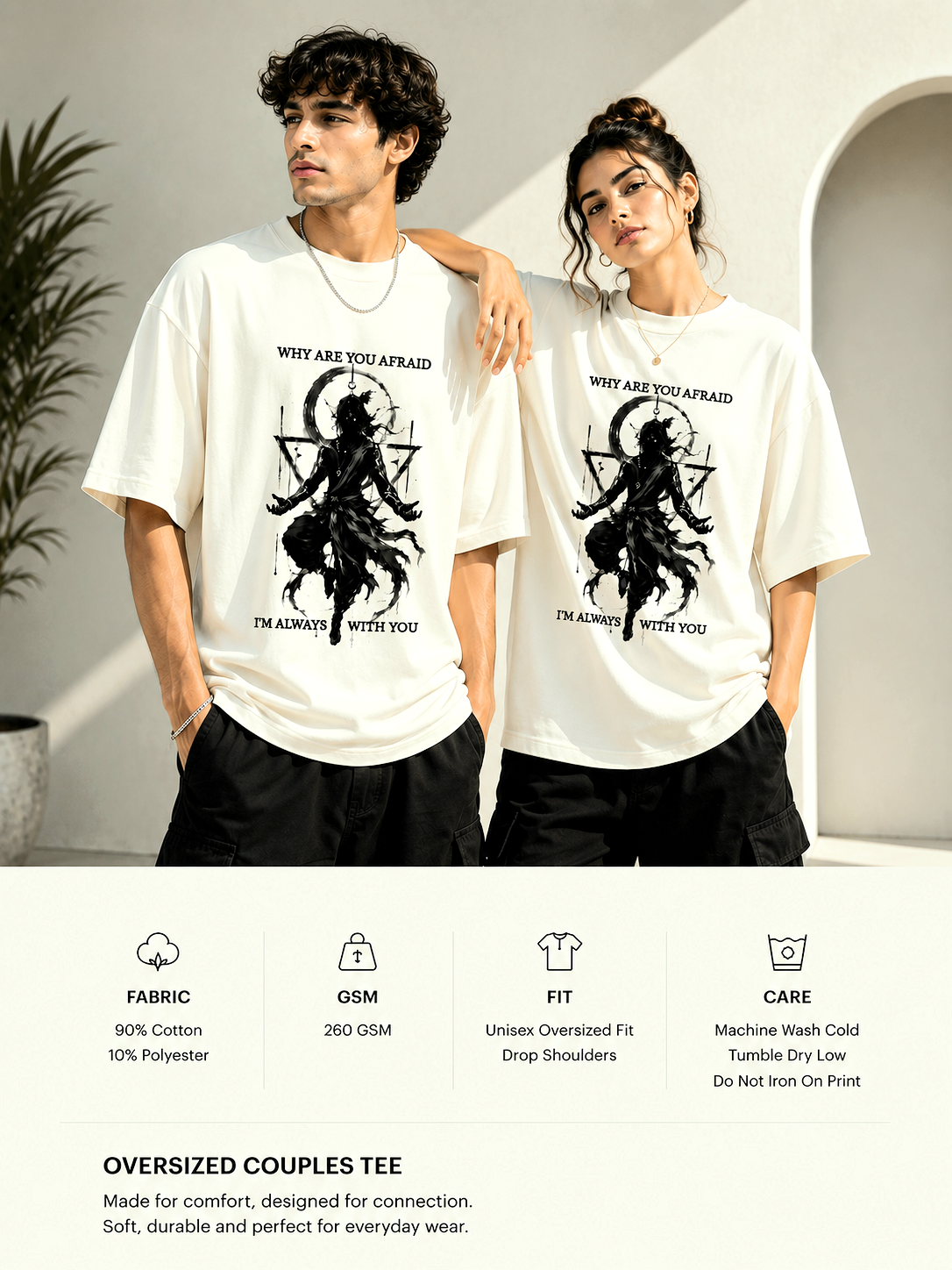 LORD KRISHNA🚩-UNISEX  OVERSIZED TEE