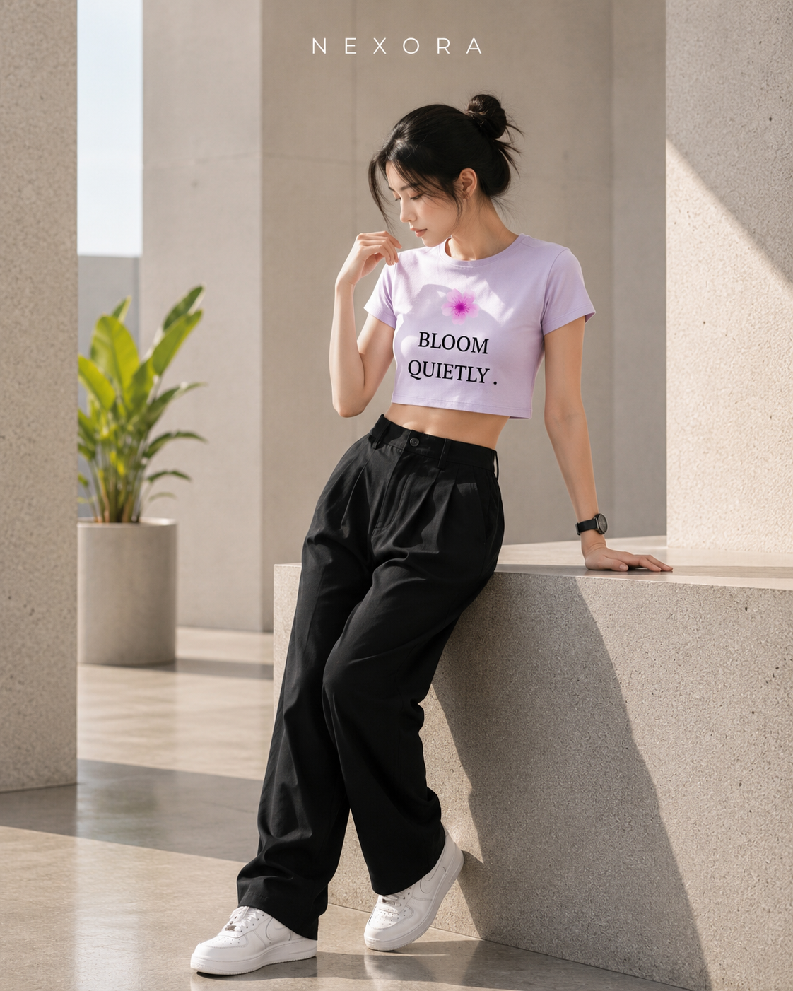 BABY TEE-BLOOM QUIETLY🌸