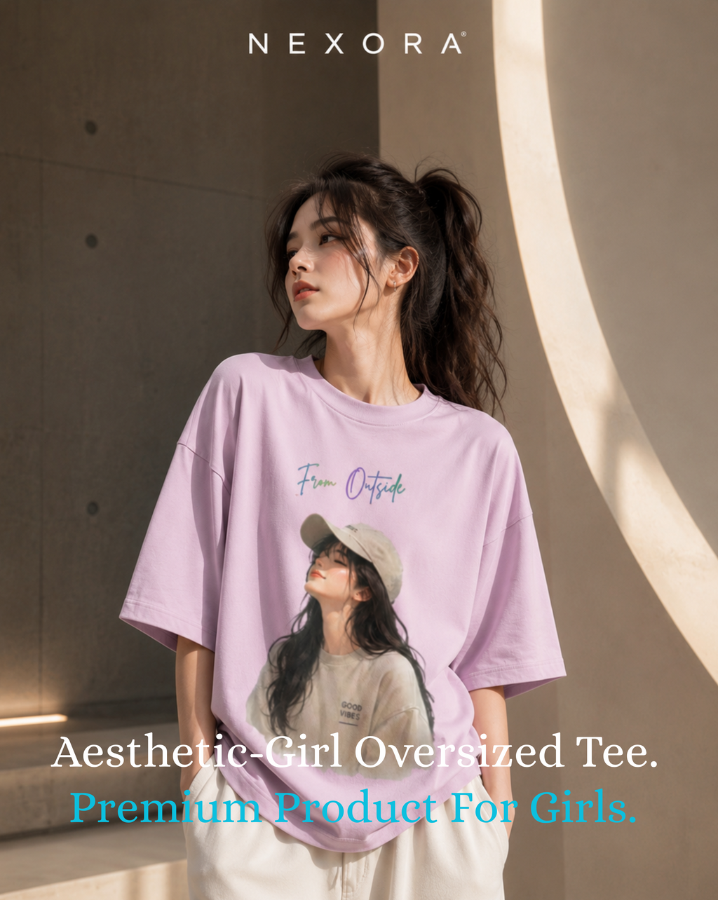 AESTHETIC-GIRL Oversized Tee