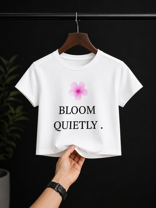BABY TEE-BLOOM QUIETLY🌸