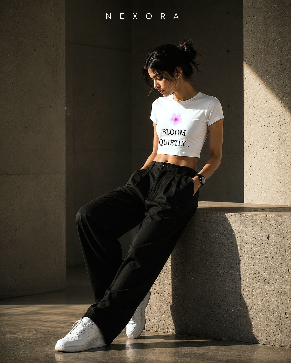 BABY TEE-BLOOM QUIETLY🌸